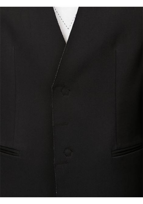 Blazer monopetto senza revers in nero Mm6 maison margiela - uomo MM6 MAISON MARGIELA | SH0BN0007M35153900